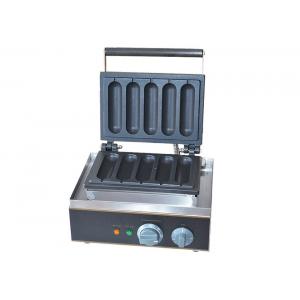 China Electric Grilled Hot Dog Waffle Machine For Snack Bar 220V 1550W supplier