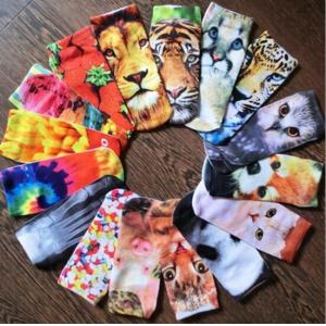 China Cartoon 3D ankle socks animal printed bulk wholesale socks supplier