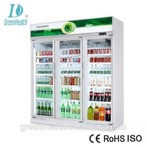 1220L Capacity -18~22℃ Upright Glass Door Freezer / Seafood Display Cooler