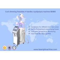 China 4 Handle Weight Loss Cryolipolysis Machine / Fat Freezing Vacuum Cavitation Slimming Machine on sale