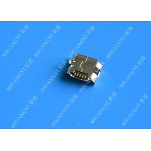 China 5 Pin SMT PCB Mount Port Waterproof Micro USB Connector , Female Micro B USB Connector supplier