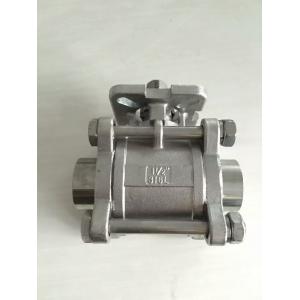 China Investment Casting Three Way Ball Valve 2000 WOG ISO 5211 Mounting Flange supplier