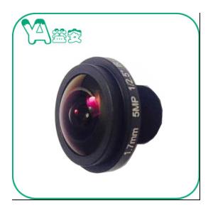 Customized Waterproof  Dome Camera Lens Focal Length 1.7 mm MTV Mount