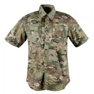 China Summer Breathable Quick Dry Stand-Up Collar Tactical Shirt Camouflage Short Sleeve supplier
