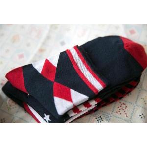 2015 Newest national flag design AZO-free durable cozy high warmth dress socks for men