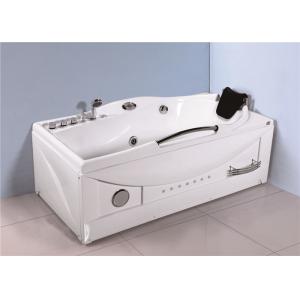 China Large Whirlpool Tub With LED Light Shower Unit , Jet Spa Tub For Household supplier