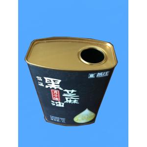 China 1L óleo Tin Can Plastic Cap Small Tin Containers retangular supplier