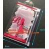 Plastic hanger bag poly bags with hanger,zipper top sealing and button closure