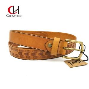 China Multipurpose Mens Woven Leather Belt Womens Unisex Practical Durable supplier