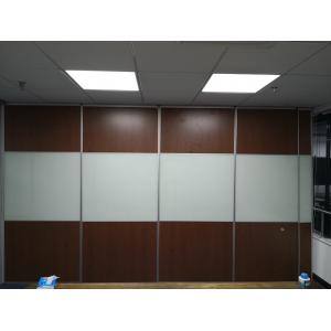 Folding Partition Walls Wooden  Mobile Sliding Wall For Commercial Office Building