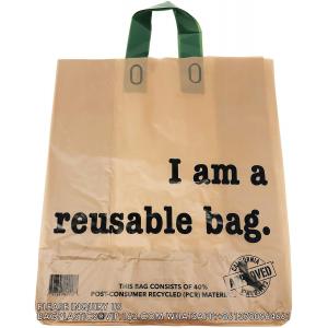 Shopping Bags, Reusable Shopping Bags For Restaurant, Take Out, Retail, Grocery - Recyclable Shopping Bags