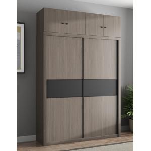 China 240cm Height MDF Hotel Room Cabinet Multi Color Choices With Two Sliding Doors supplier