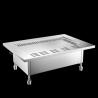 China Table de gril Hibachi rectangulaire sur mesure avec système de ventilation wholesale