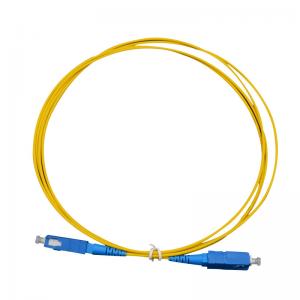 China SC Optical Fiber Patch Cord Simplex 9/125 SM 1310 / 1550 Wavelength 2.0 Jumping Cable supplier