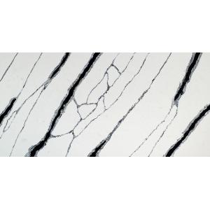 Panda White Calacatta Quartz Stone Marble Slab OEM ODM Heat Insulation