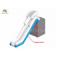5.27 m *3 m Blue White Customized Inflatable Airtight Yacht Slide With Handrail