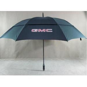 Mens Collapsible Vented Windproof Umbrella , Printed Golf Umbrellas With Logo