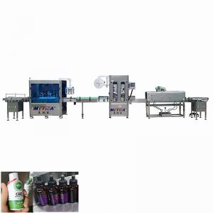 China 10ml Cbd Bottle Production Line Capping Labeling Vial Oil Filling Machine supplier