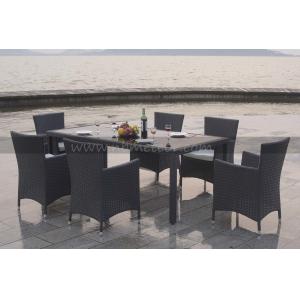 Rectangular Outdoor Dining Set Aluminum Frame and Durability