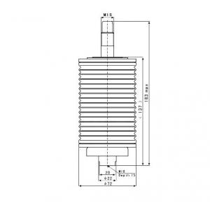 Durable Vacuum Interrupter Bottle 7.2 Kilo Watt  630A Rated Current