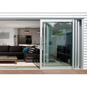 Commercial Aluminium Doors Stacking Sliding Glass Doors With Top Brand Accessory