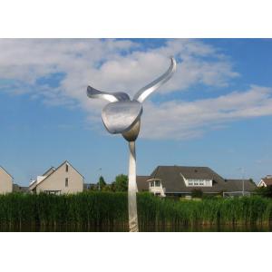 Large Modern Metal Flower Sculpture , Garden Art And Sculpture Custom Color