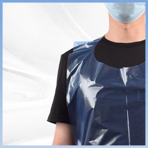 China Soft And Breathable Disposable Kitchen Apron Individually Packaged polyethylene apron supplier