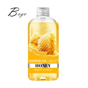 China Apricot Honey Natural Shower Gel Puracy Female Bodywash For Dry Skin Nourishing supplier