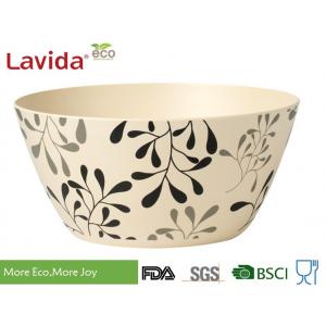 China 2018 New Style customized logo and pattern accetable Organic Eco Bamboo Fibre Bowl Natrural bamboo fibre serving bowl supplier