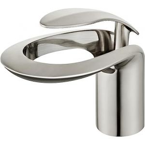Round Hollowed Waterfall Bathroom Faucet Tap For Lavatory Vanity