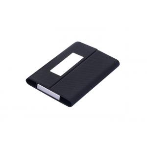 Magnetic PU Leather Name Card Holder Digital Printing Magnetic Card Case