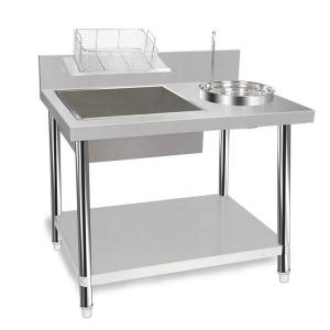China Stainless Steel Chicken Breading Table for Wrapping Powder in Commercial Kitchen supplier