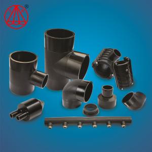 OEM Plastic Water Line Fittings , Pe Pipe For Water Supply Butt Weld Pipe Saddle
