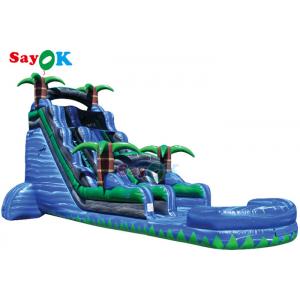China Large Inflatable Slide Commercial Copper Brown PVC Water Slide Bounce House Summer Outdoor supplier