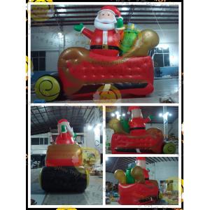 China Advertising Custom Durable Shaped Balloons , Inflatable Large Santa Claus For Christmas Celebration,CHR-1 wholesale