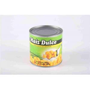 China 340g Net Weight Canned Sweet Corn In Tin , Vacuum Packed Sweet Corn Private Label supplier