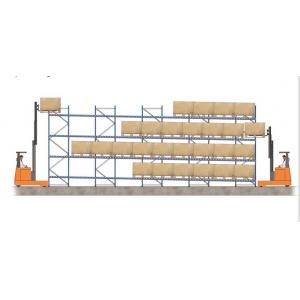 high density forklift working gravity flow racks for distribution business