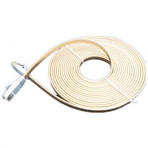 China 30pcs/Lot Gold 5m Cat7 Cable Rj45 Flat Lan Network Cable supplier