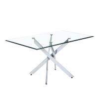 China Environmentally Home Furnishings Industrial Dining Table Set For Families on sale