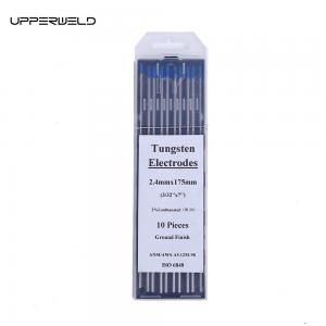 China 2.4mm*175mm Blue TUNGSTEN Electrodes 10-pack for DC/AC Operating Current TIG Welding supplier
