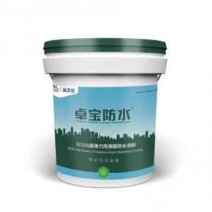 China W200 High Elastic UV Resistant Acrylic Waterproofing Coating supplier