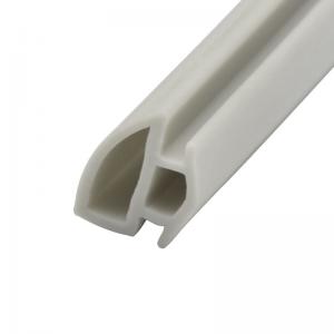 China 200M Roll PVC Rubber Strip Light Grey wardrobe door seal strip supplier