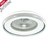 China Mini 24 Inch 7 ABS Fancy ceiling box fan For Bedroom 3 Color Lighting on sale