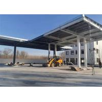 China Prefabricated Steel Structure Gas Station Galvanized Metal Buildings on sale