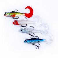 China Silicone Lead Fishing Lures Baits Equipped With A Single Three Hooks 9g 9cm on sale