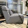 China Italian Simple Single Sofa Chair Fabric Leisure Tiger Arm Chair wholesale