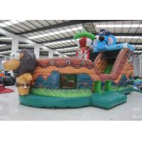 China Elephant Inflatable Pirate Ship Bouncer Animals Pirate Boat Silk Printing hot sale inflatable animals pirate boat on sale