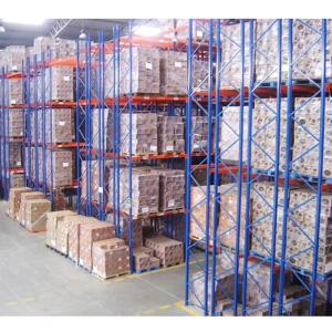 China Estantes de paletas de doble profundidad con capa de polvo personalizada con capacidad de peso wholesale