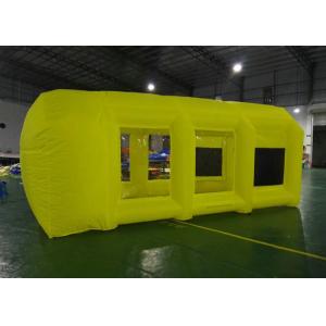 China Eco Friendly Yellow Commercial Inflatable Event Tent / Inflatable Spray Booth supplier