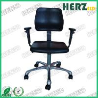China Adjustable Industrial Workshop ESD Chair  PU Foam ESD Worker Chair With Armrest on sale